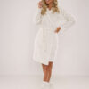 2. ecru Халат жіночий короткий з капюшоном MELANIE 546